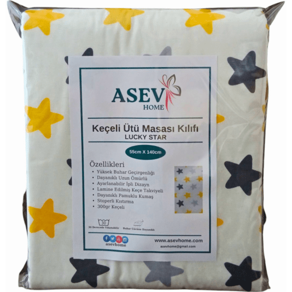 Lucky Star Keçeli Ütü Masası Kılıfı 55x140cm